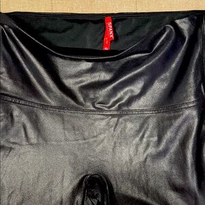 SPANX Shiny Black Leggings